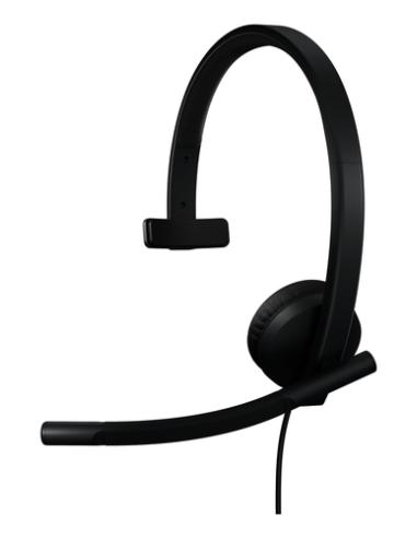 Logitech H570e Auriculares Alámbrico Diadema Oficina/Centro de llamadas USB Tipo C Negro
