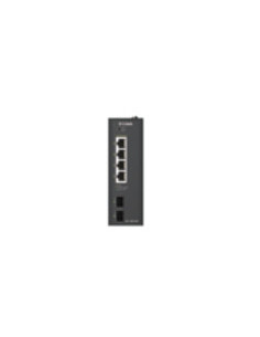 D-Link DIS-100G-06P switch No administrado L2 Gigabit Ethernet (10 100 1000) Energía sobre Ethernet (PoE) DIN rail Negro