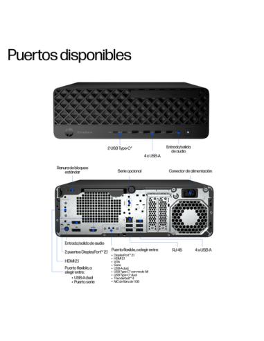 HP EliteDesk 8 SFF G1i Desktop AI PC Intel Core Ultra 5 235 16 GB DDR5-SDRAM 512 GB SSD Windows 11 Pro