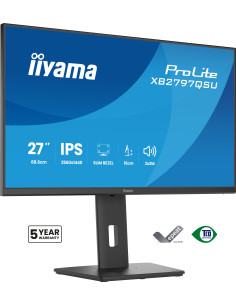 iiyama ProLite XB2797QSU-B1 pantalla para PC 68,6 cm (27") 2560 x 1440 Pixeles Quad HD LED Negro