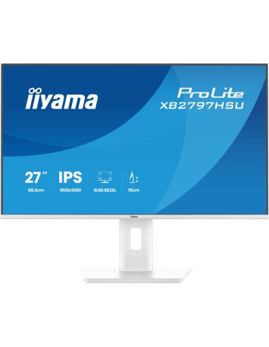 iiyama ProLite XB2797HSU-W1 pantalla para PC 68,6 cm (27") 1920 x 1080 Pixeles Full HD LED Blanco
