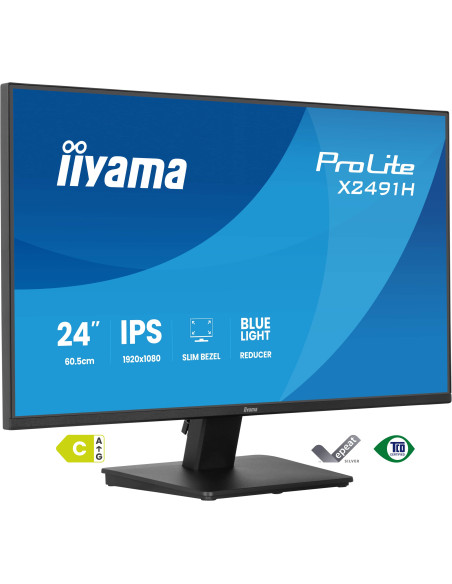 iiyama ProLite X2491H-B1 pantalla para PC 60,5 cm (23.8") 1920 x 1080 Pixeles Full HD LCD Negro