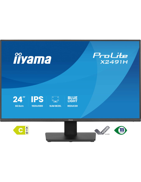iiyama ProLite X2491H-B1 pantalla para PC 60,5 cm (23.8") 1920 x 1080 Pixeles Full HD LCD Negro