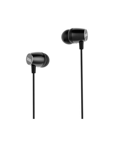 Aiwa ESTM-30SL auricular y casco Auriculares Alámbrico Dentro de oído Llamadas/Música/Deporte/Uso diario Negro, Plata