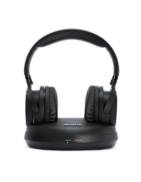 Aiwa WHF-880 auricular y casco Auriculares Inalámbrico Diadema Música Base de carga Negro