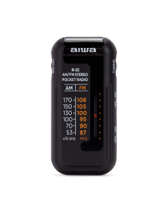 Aiwa R-22BK radio Personal Analógica Negro