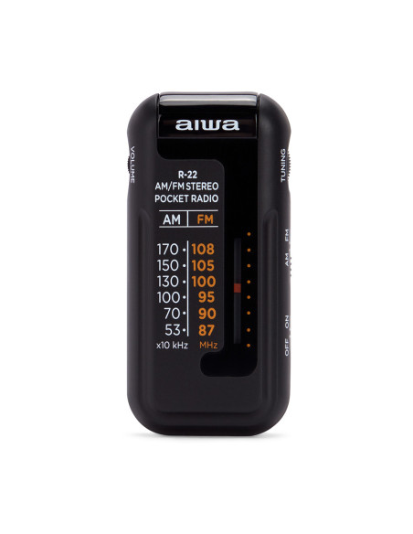Aiwa R-22BK radio Personal Analógica Negro
