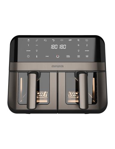 Aiwa AFR-9000 Doble 9 L Independiente 2400 W Freidora de aire caliente Negro