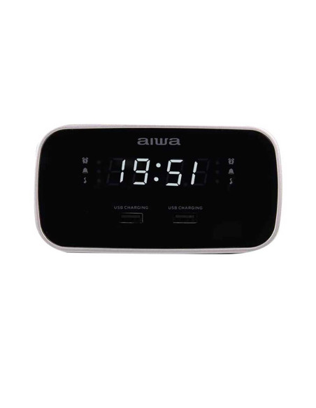 Aiwa CRU-19BK despertador Reloj despertador digital Negro