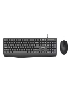 Philips 2000 series SPT6237B 85 teclado Ratón incluido Universal USB QWERTY Negro