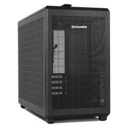 NOX NXHUMMERREFRESHBK Hummer Mini torre M-ATX portable mesh Ngr, Mini Tower, PC, Negro, ITX, micro ATX, SPCC, Acero, Metal,