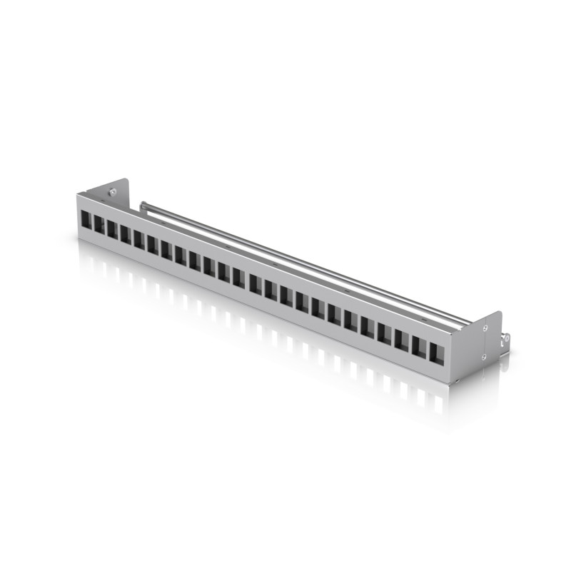 Ubiquiti UACC-RACK-PANEL-PATCH-BLANK-24 UACC-Rack-Panel-Patch-Blank-24, Panel Keystone, Policarbonato (PC), SPCC, Gris, 1