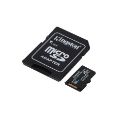 Kingston Technology SDCIT2/16GB Tarjeta 16GB microSDHC Industrial C10 A1 pSLC + adaptador SD, 16 GB, MicroSDHC, Clase 10, 2