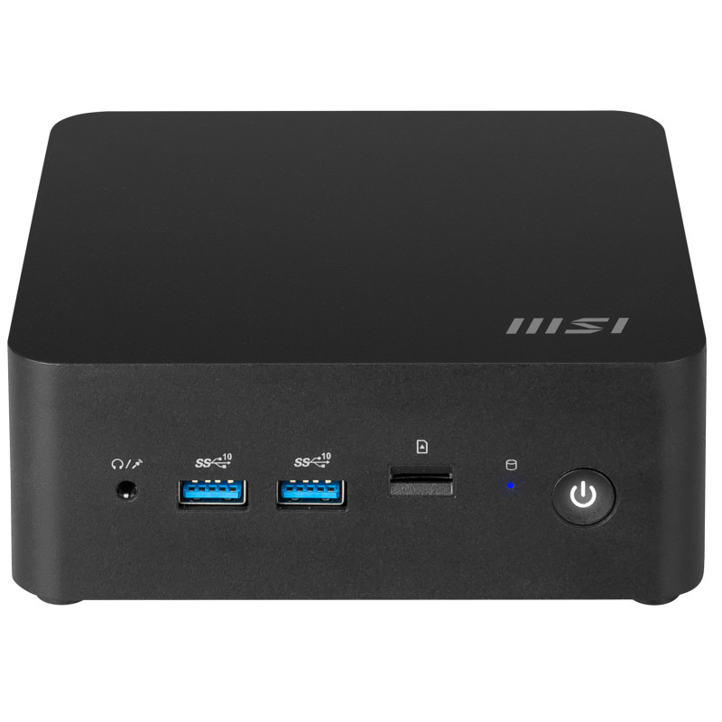 MSI CUBI NUC 13MQG-065BEU Cubi NUC 13MQG-065BEU, 0.84L sized PC, Mini PC barebone, Intel® SoC, Ethernet, Wi-Fi 6E (802.11ax),