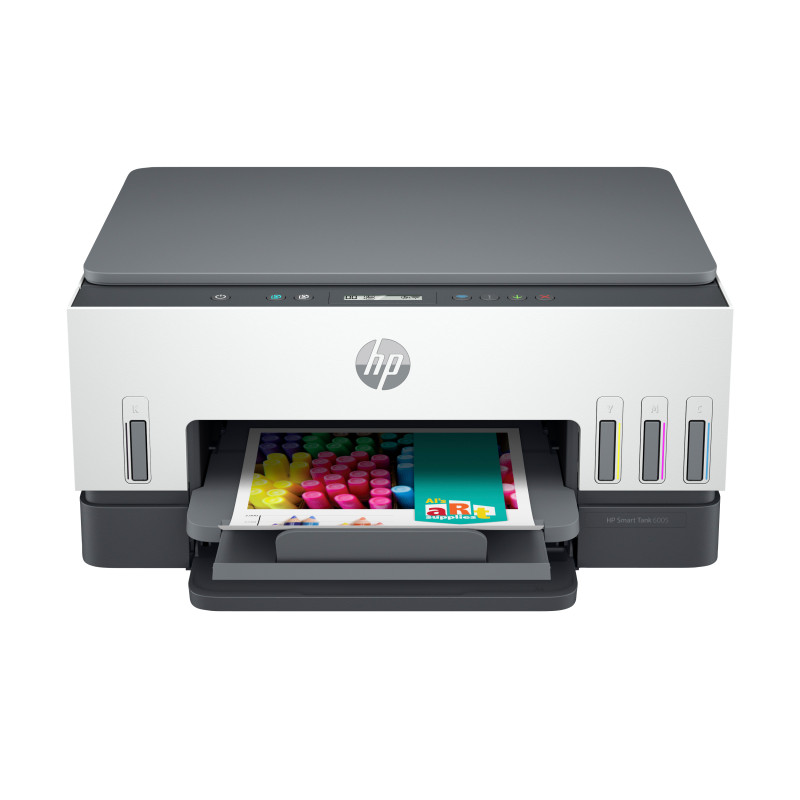 HP 2H1W1A Smart Tank 6005 Inalámbrico All-in-One Color Impresora, Fotocopiadora, escáner, Inyección de tinta térmica,