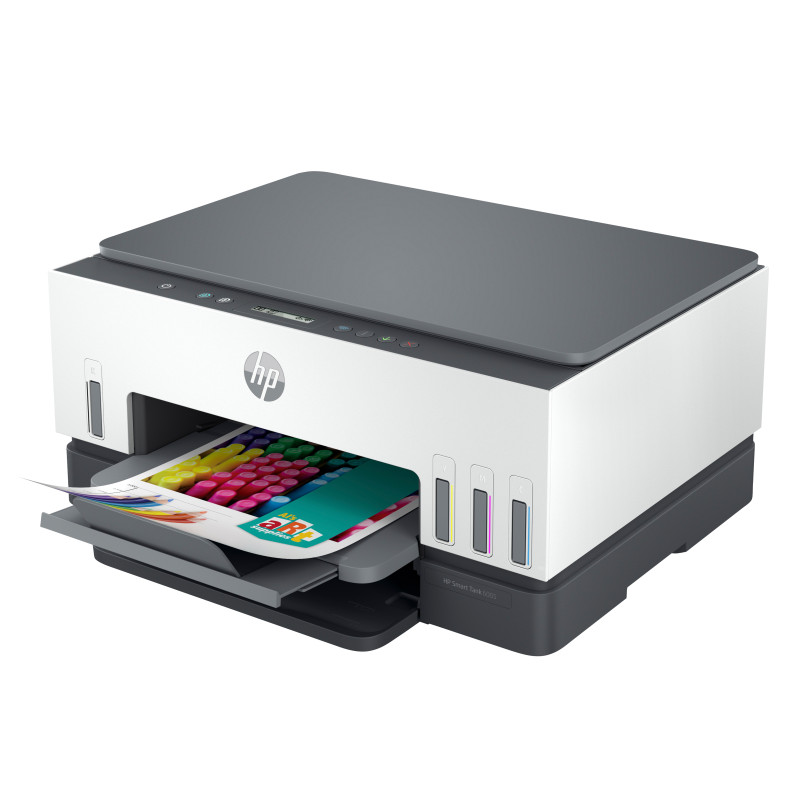 HP 2H1W1A Smart Tank 6005 Inalámbrico All-in-One Color Impresora, Fotocopiadora, escáner, Inyección de tinta térmica,