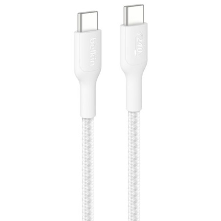 Belkin CAB025HQ2MWH BoostCharge Pro, 2 m, USB C, USB C, Blanco