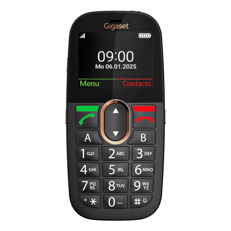 Gigaset S30853-H1234-R101 GL695, Barra, SIM única, 5,87 cm (2.31"), 2 MP, 1400 mAh, Negro