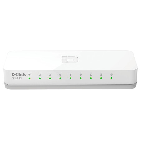D-Link DES-1008C/E 0, No administrado, Fast Ethernet (10/100), Bidireccional completo (Full duplex), Escritorio