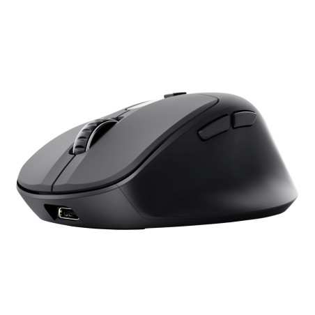 Trust 25991 Zevo, mano derecha, Óptico, RF Wireless + Bluetooth, 4000 DPI, Negro