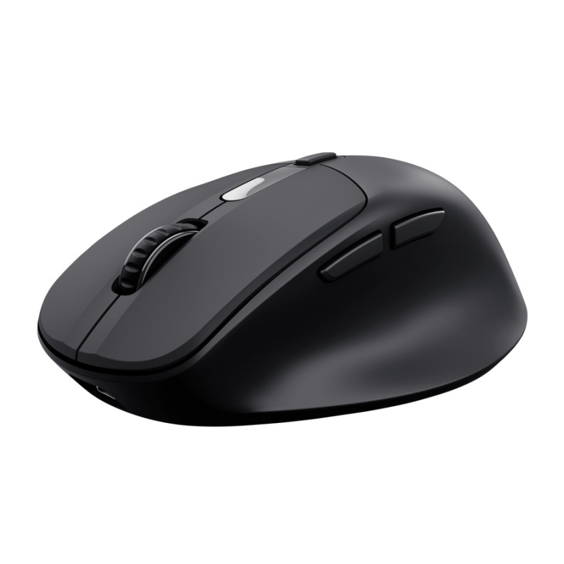 Trust 25991 Zevo, mano derecha, Óptico, RF Wireless + Bluetooth, 4000 DPI, Negro