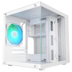 Mars Gaming MC-CUBEW MC-CUBEW, Mini Tower, Blanco, micro ATX, Mini-ITX, 29,2 mm, 27,6 mm, 28,7 mm
