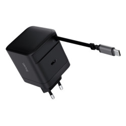 Trust 25805 Maxo Cargador retráctil USB-C PD de 65 W, Interior, Corriente alterna, 20 V, 0,67 m, Negro 2
