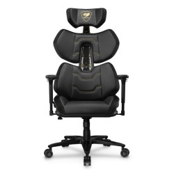 COUGAR 3MTREGLB.0001 Terminator Elite Gold, Silla para videojuegos de PC, 135 kg, Asiento acolchado, Respaldo tapizado, 160 cm,