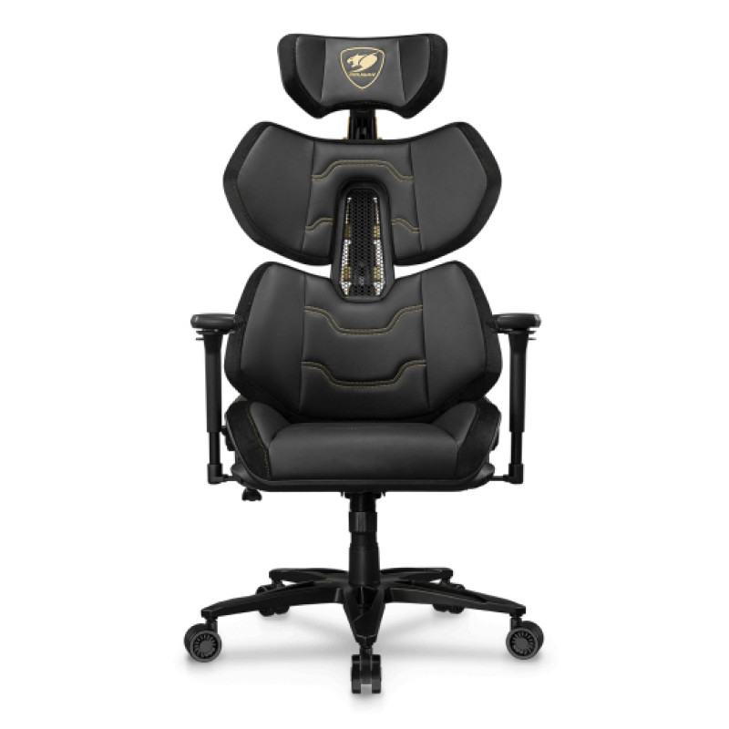 COUGAR 3MTREGLB.0001 Terminator Elite Gold, Silla para videojuegos de PC, 135 kg, Asiento acolchado, Respaldo tapizado, 160 cm,