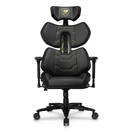 COUGAR 3MTREGLB.0001 Terminator Elite Gold, Silla para videojuegos de PC, 135 kg, Asiento acolchado, Respaldo tapizado, 160 cm,