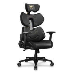 COUGAR 3MTREGLB.0001 Terminator Elite Gold, Silla para videojuegos de PC, 135 kg, Asiento acolchado, Respaldo tapizado, 160 cm, 2
