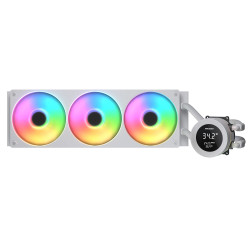 COUGAR 3MPUA360.0002 CGR-PSDVARGB-W-360, Sistema de refrigeración líquida todo en uno, 12 cm, 700 RPM, 2500 RPM, Blanco