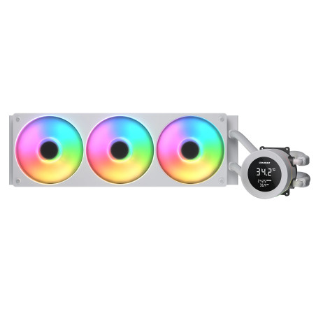 COUGAR 3MPUA360.0002 CGR-PSDVARGB-W-360, Sistema de refrigeración líquida todo en uno, 12 cm, 700 RPM, 2500 RPM, Blanco