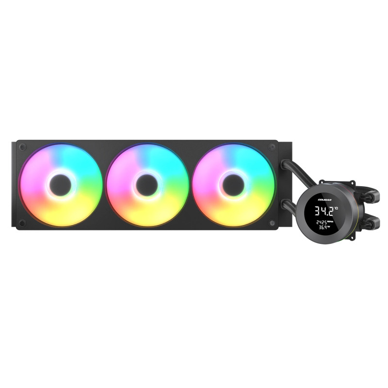 COUGAR 3MPVA360.0001 CGR-PSDVARGB-B-360, Sistema de refrigeración líquida todo en uno, 12 cm, 700 RPM, 2500 RPM, Negro