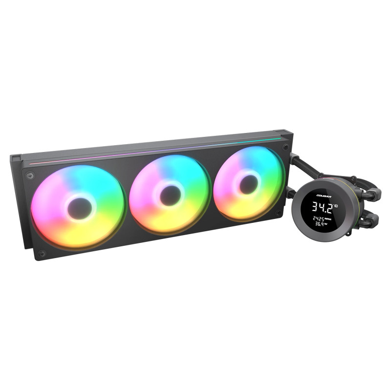 COUGAR 3MPVA360.0001 CGR-PSDVARGB-B-360, Sistema de refrigeración líquida todo en uno, 12 cm, 700 RPM, 2500 RPM, Negro