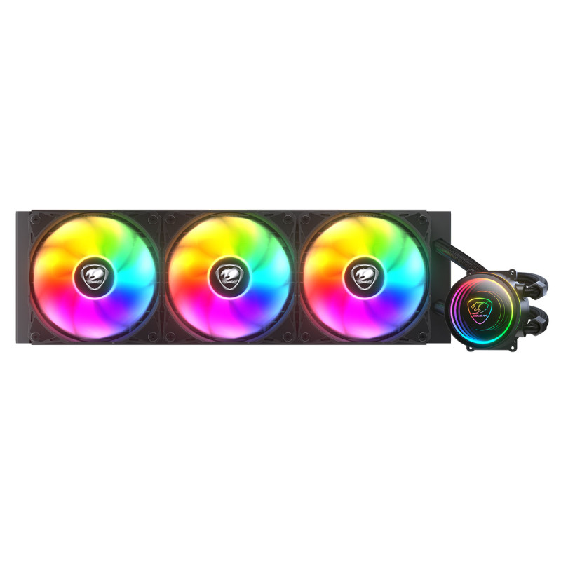 COUGAR 3MPSD360.0001 CGR-PSDELRGB-B-360, Sistema de refrigeración líquida todo en uno, 12 cm, 500 RPM, 2200 RPM, Negro