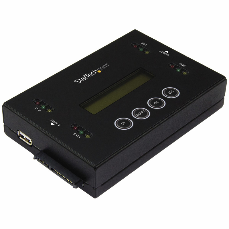 StarTech.com SU2DUPERA11 Clonador y Borrador Independiente 1:1 para Memorias USB y Unidades de Disco Duro y SSD SATA - con