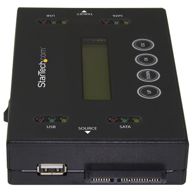StarTech.com SU2DUPERA11 Clonador y Borrador Independiente 1:1 para Memorias USB y Unidades de Disco Duro y SSD SATA - con