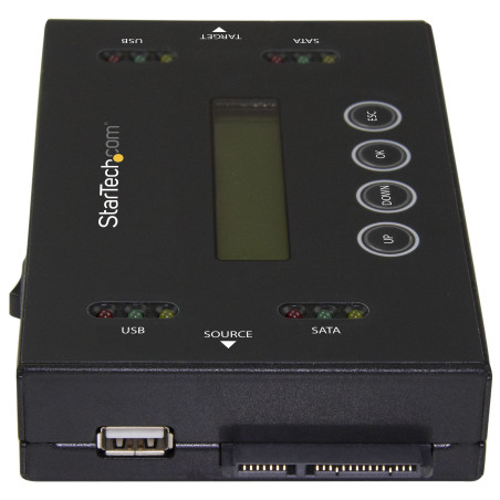 StarTech.com SU2DUPERA11 Clonador y Borrador Independiente 1:1 para Memorias USB y Unidades de Disco Duro y SSD SATA - con