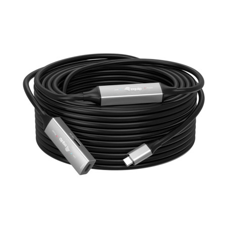 Equip 133358 133358, 15 m, USB C, USB C, USB 3.2 Gen 1 (3.1 Gen 1), 5 Gbit/s, Negro