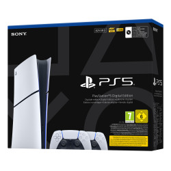 Sony 1000050120 Playstation 5 Slim Digital, PlayStation 5, Negro, Blanco, 16384 MB, GDDR6, 448 GB/s, AMD 2