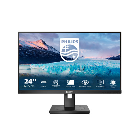 Philips 243S1/00 S Line 243S1/00, 60,5 cm (23.8"), 1920 x 1080 Pixeles, Full HD, LCD, 4 ms, Negro