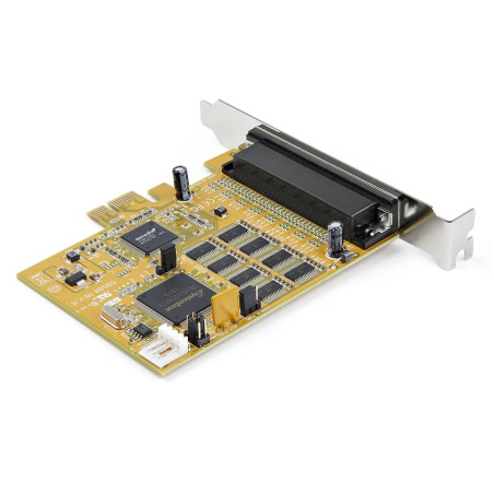 StarTech.com PEX8S1050 Tarjeta Adaptadora PCI Express Serie de 8 Puertos RS232 - Tarjeta Serial PCIe - DB9 UART 16C1050 -