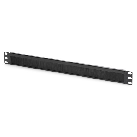 Digitus DN-97661 Regleta de cepillos para cables para armarios de 483 mm (19"), Panel ciego, Negro, 1 pieza(s), 24 g