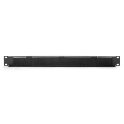 Digitus DN-97661 Regleta de cepillos para cables para armarios de 483 mm (19"), Panel ciego, Negro, 1 pieza(s), 24 g 2