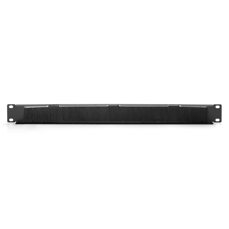 Digitus DN-97661 Regleta de cepillos para cables para armarios de 483 mm (19"), Panel ciego, Negro, 1 pieza(s), 24 g