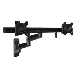 StarTech.com ARMDUALWALL Brazo para Dos Monitores de Instalación en Pared - Soporte Ergonómico Articulado VESA x2 Monitores