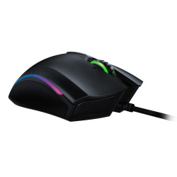 Razer RZ01-02560100-R3M1 Mamba Elite, mano derecha, Óptico, USB tipo A, 16000 DPI, Negro