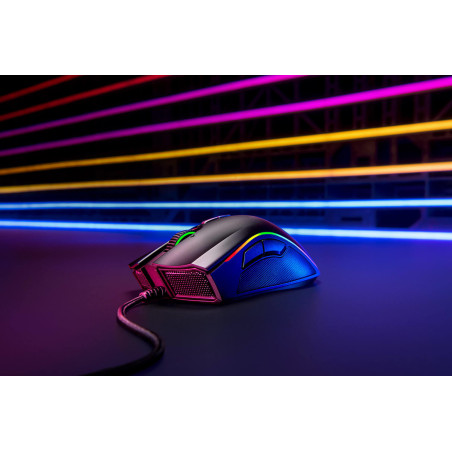 Razer RZ01-02560100-R3M1 Mamba Elite, mano derecha, Óptico, USB tipo A, 16000 DPI, Negro
