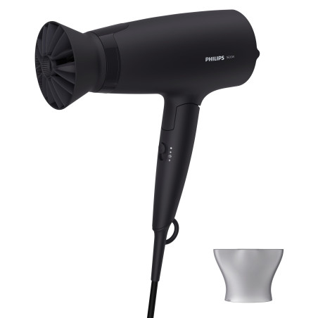 Philips BHD308/10 3000 series BHD308/10 Secador, CC, Negro, Anilla para colgar, 1,8 m, 1600 W, 220 - 240 V